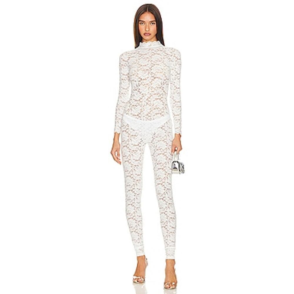 Kim Shui White Lace Jumpsuit
